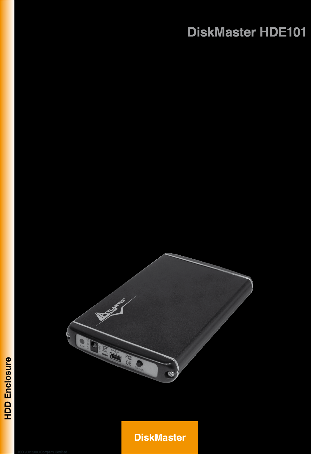 Atlantis Land manual DiskMaster HDE101, A06-HDE1012,5” Easy Backup Storage Device, HDD Enclosure 