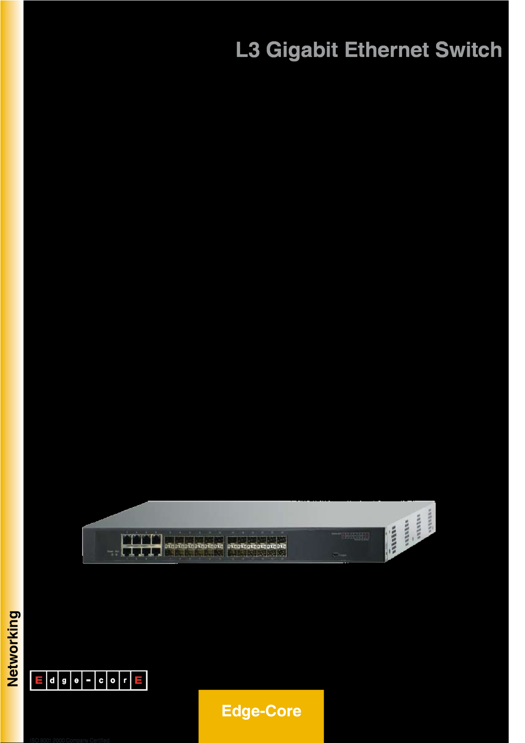 Atlantis Land A07-ES4624-SFP manual L3 Gigabit Ethernet Switch, Edge-Core, Networking 