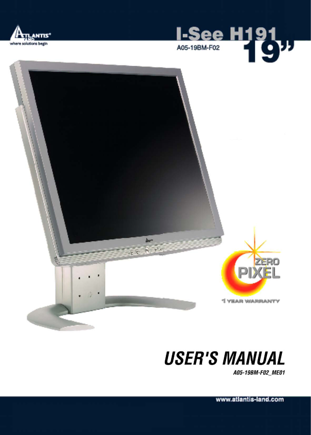 Atlantis Land H191 manual 