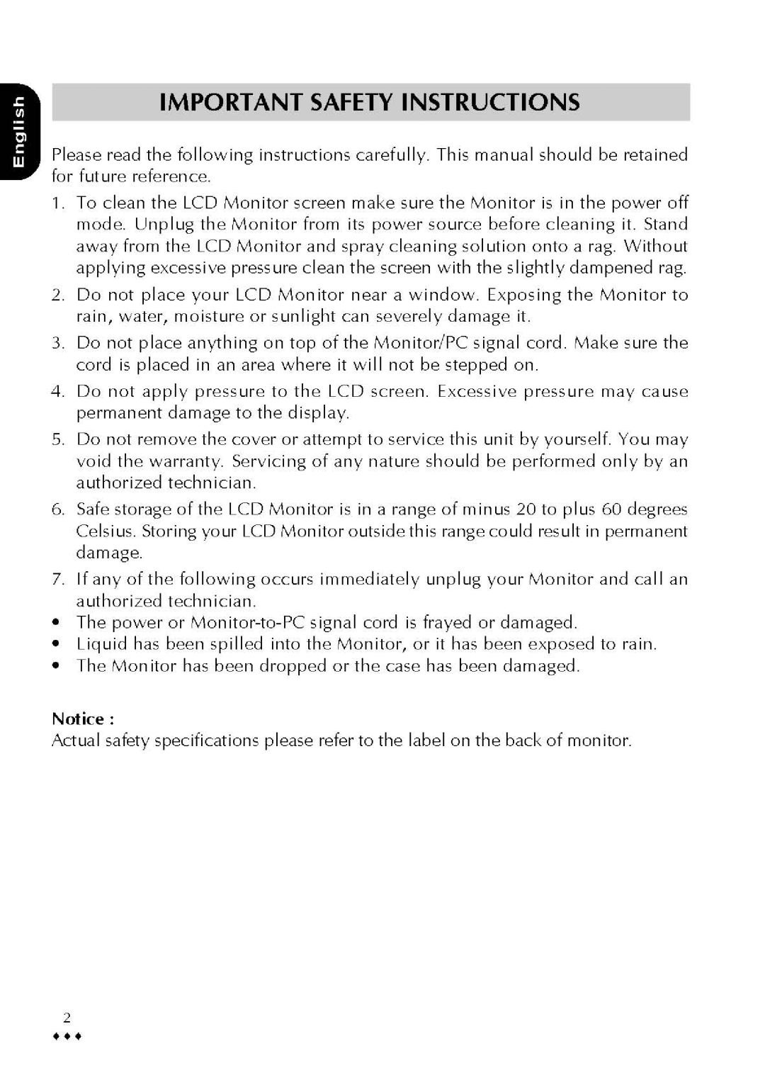 Atlantis Land H191 manual 