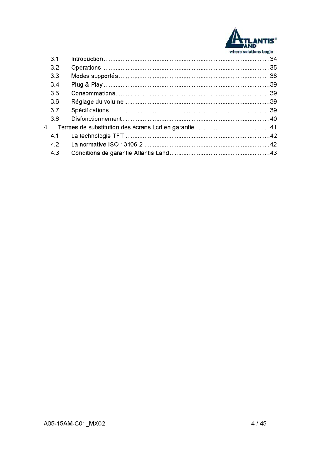 Atlantis Land I-See S 150 user manual 