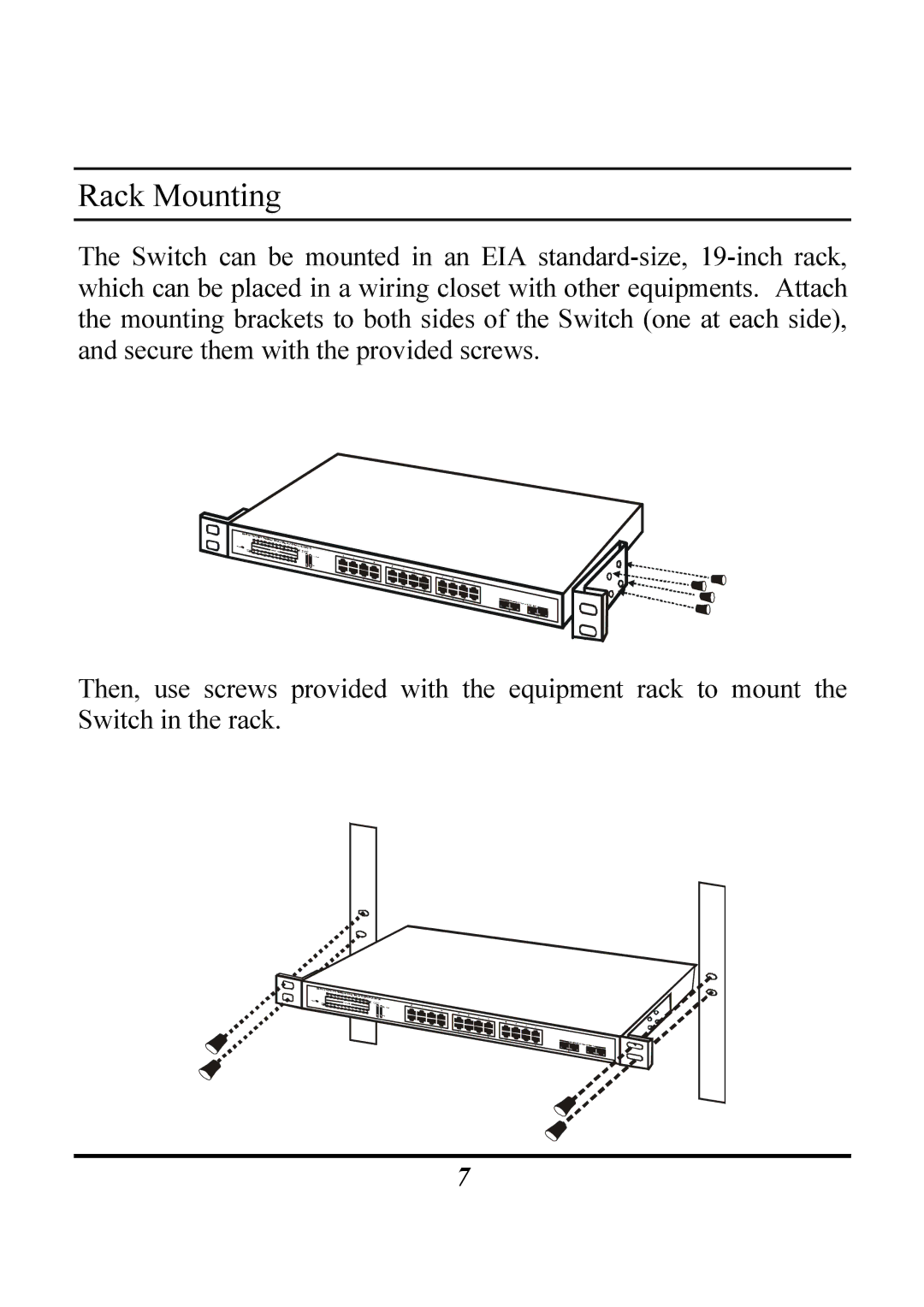 Atlantis Land Rack Gigabit Switch Layer 2, 1000BASE-T, 1000BASE-SX manual Rack Mounting 