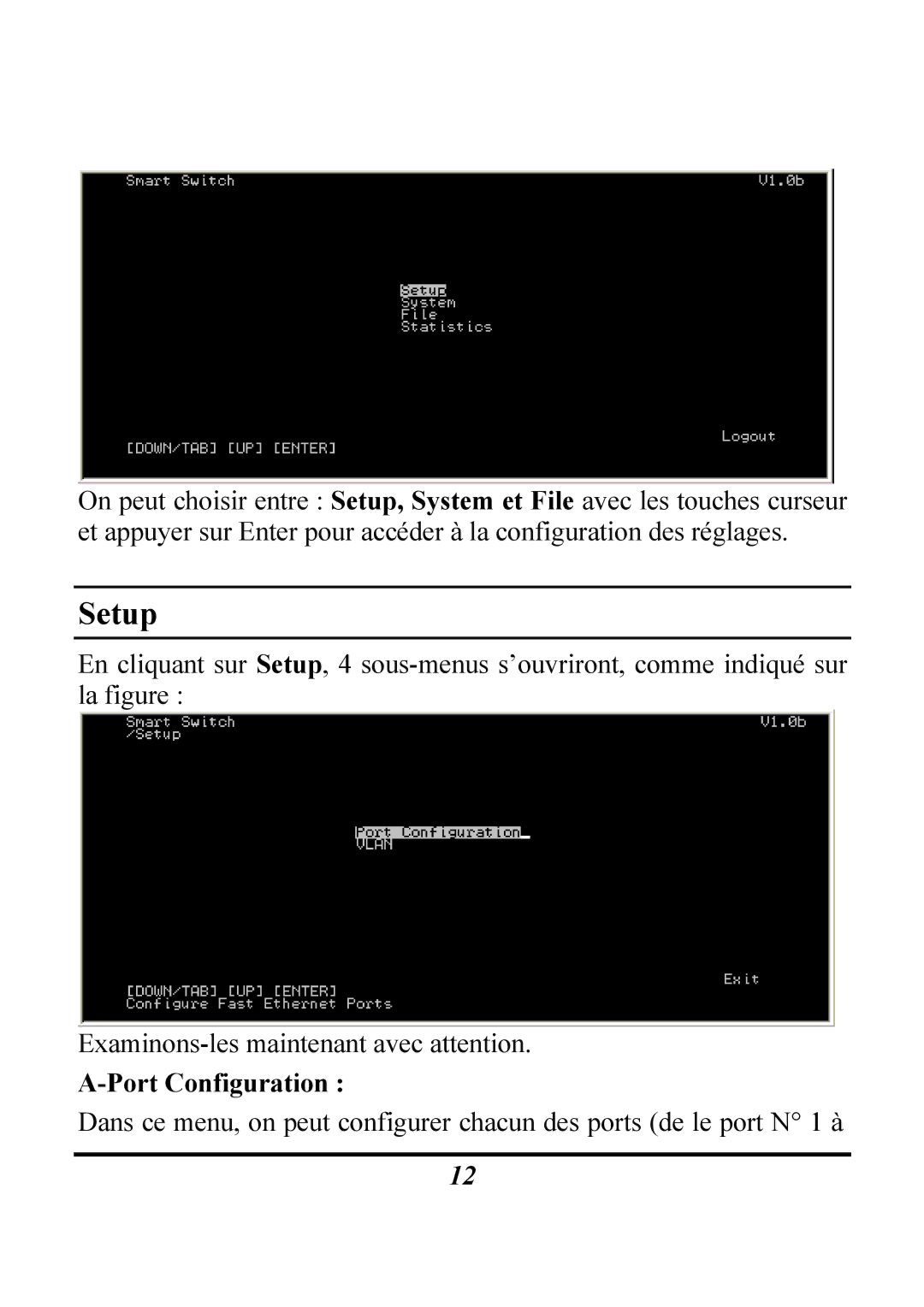 Atlantis Land Switch manual Port Configuration 