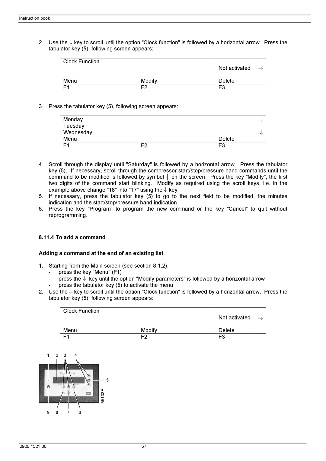 Atlas Air Compressor manual Instruction book 