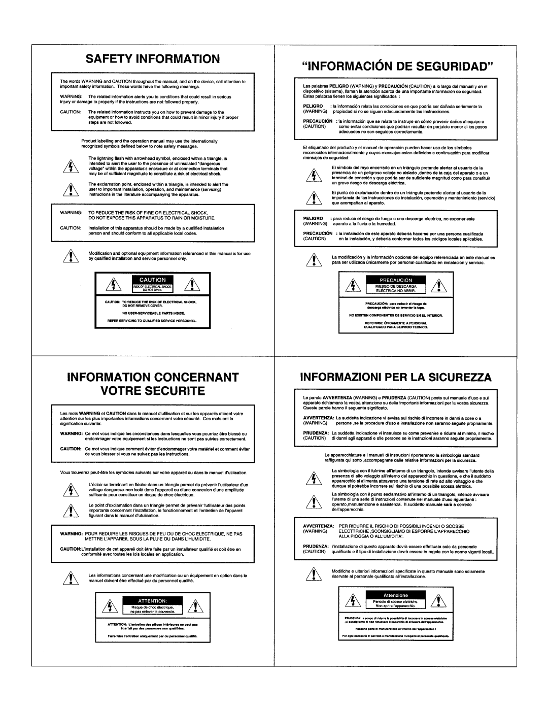 Atlas Sound MG2500 operation manual 