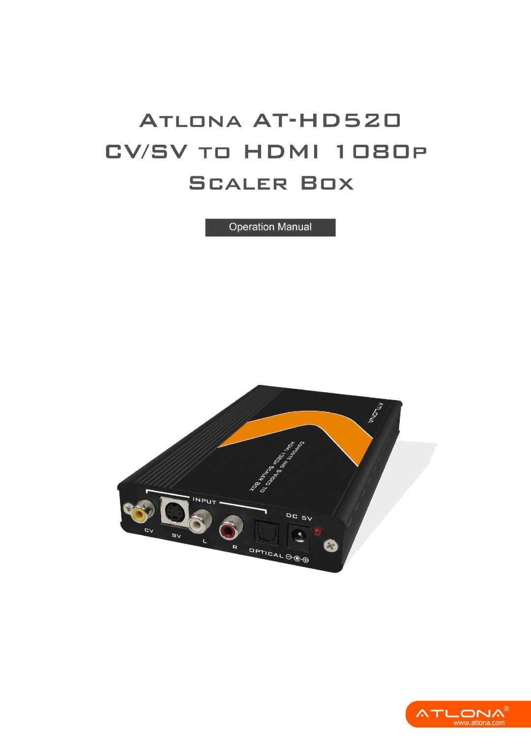 Atlona AT-HD520 manual 