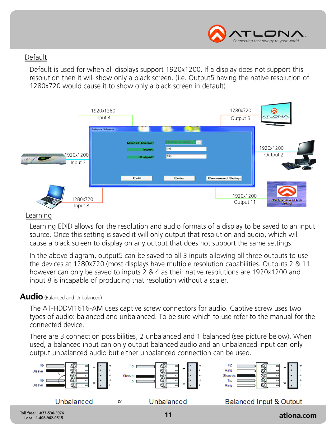 Atlona AT-HDDVI1616-AM user manual Learning 