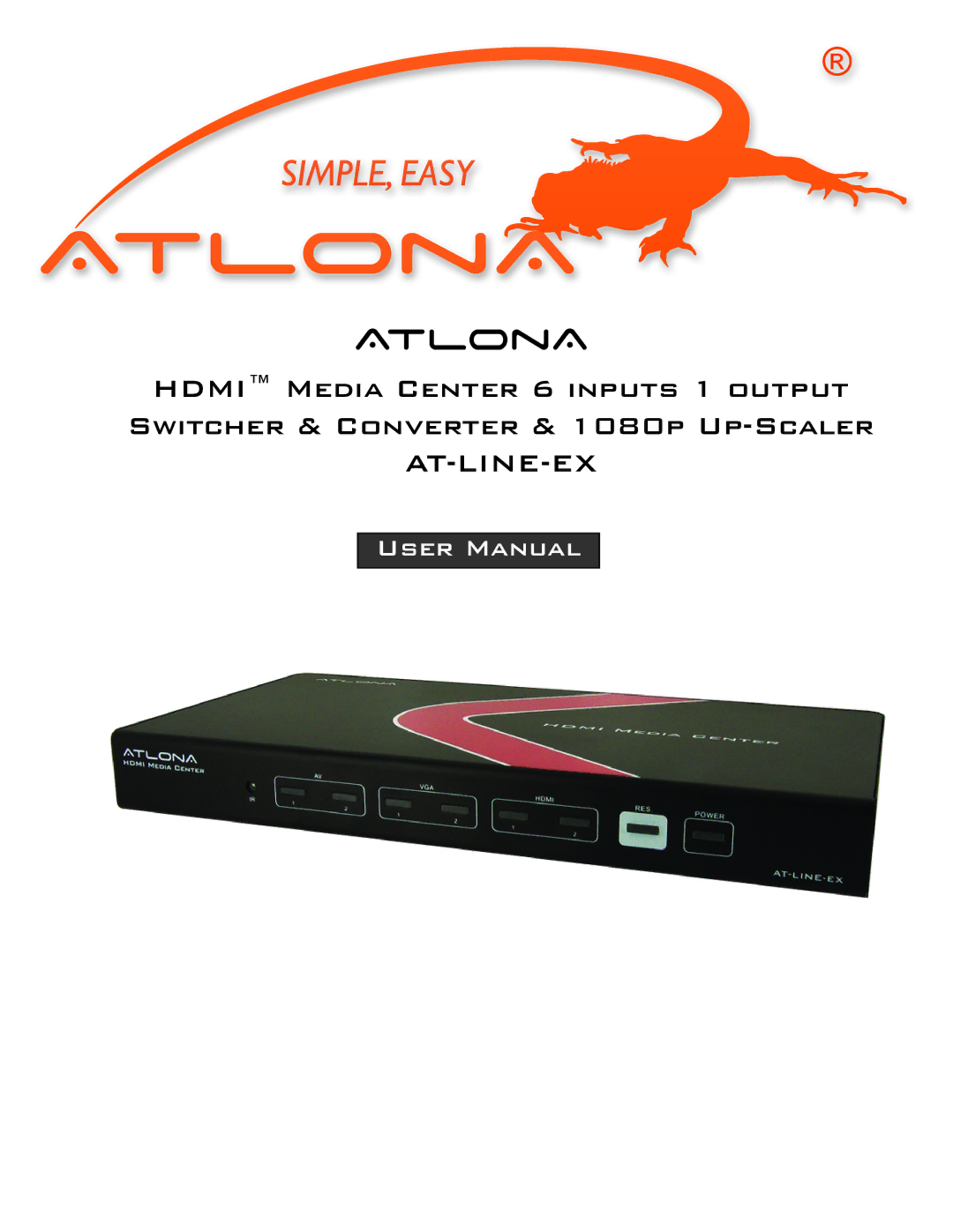 Atlona AT-LINE-EX user manual Atlona 