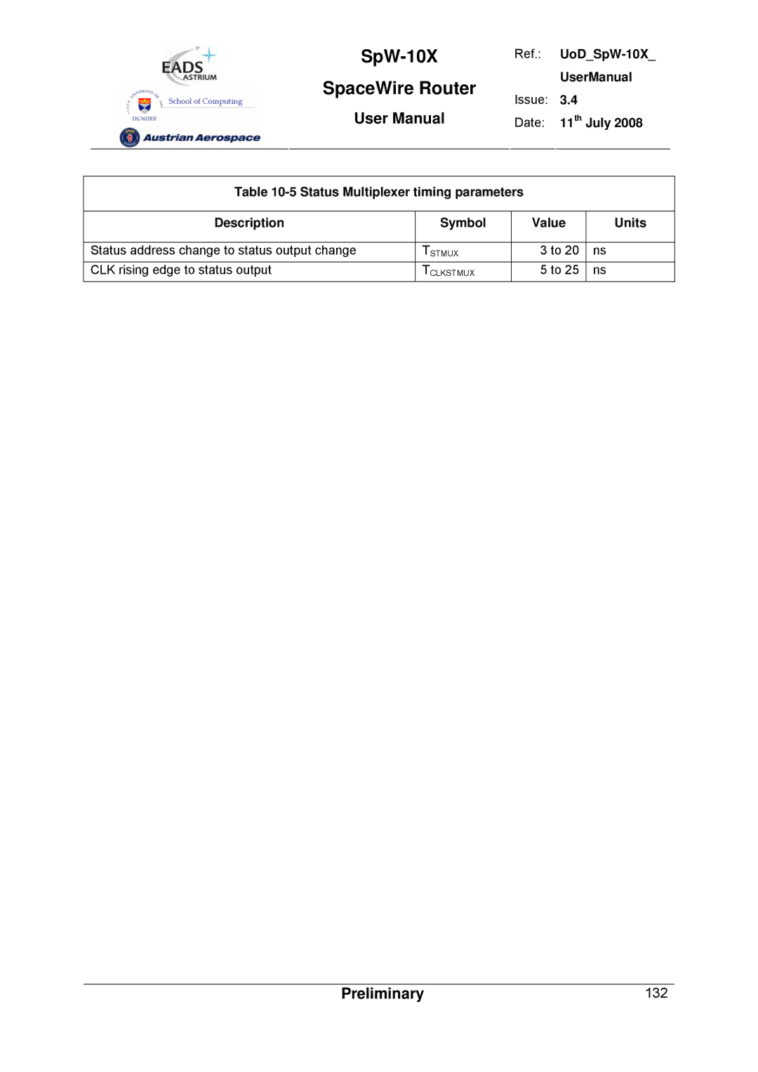 Atmel SpW-10X user manual 132 