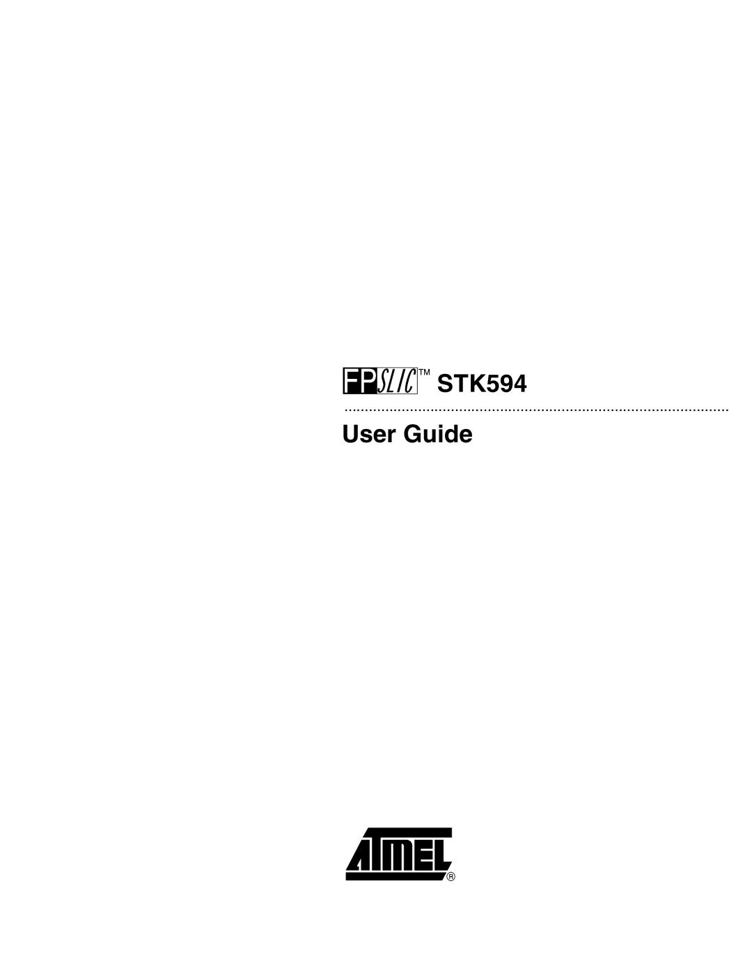 Atmel manual STK594 User Guide 