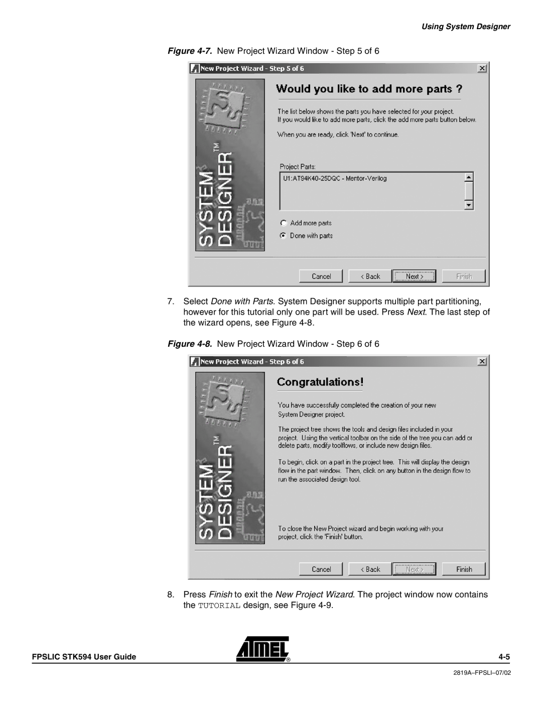 Atmel STK594 manual Using System Designer 