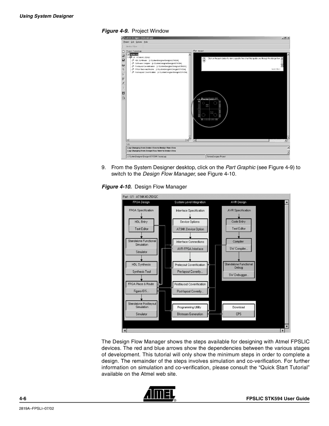 Atmel STK594 manual Using System Designer 