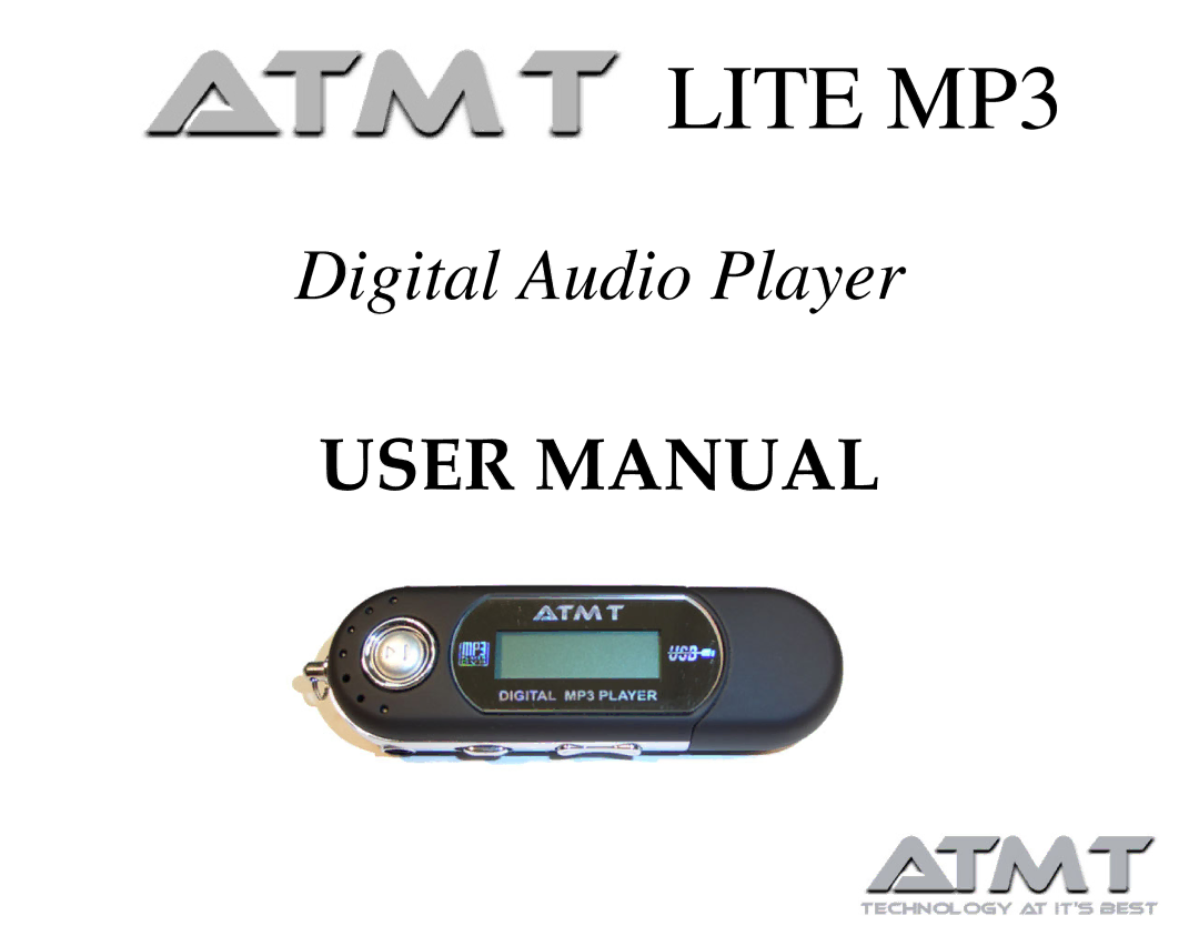 ATMT MP130 manual Lite MP3 