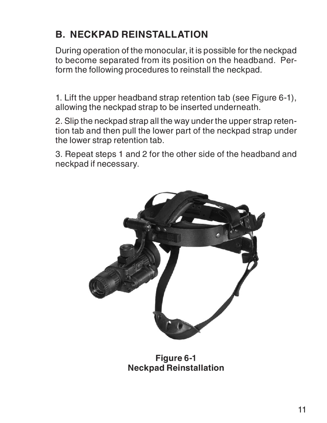 ATN 3 manual Neckpad Reinstallation 