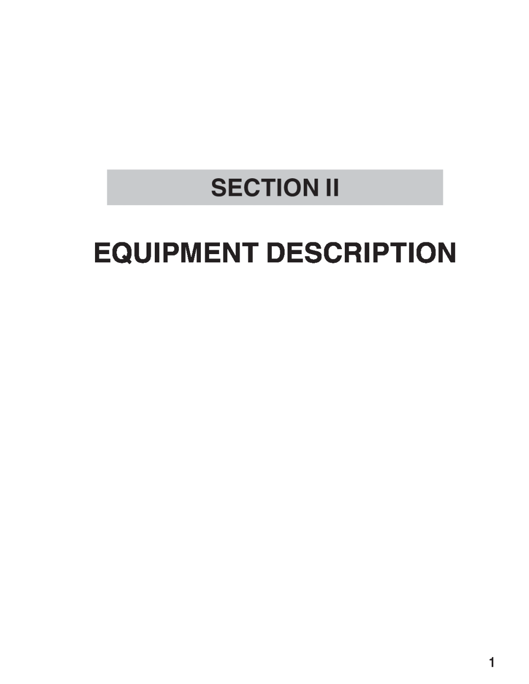 ATN 3 manual EQUIPMENT Description, Section 