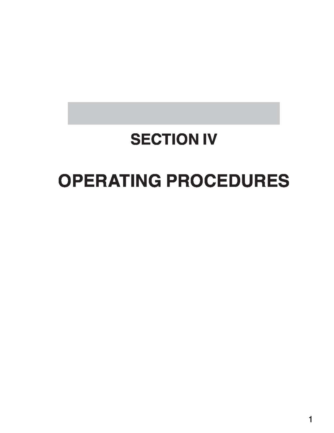 ATN 3 manual Operating Procedures, Section 