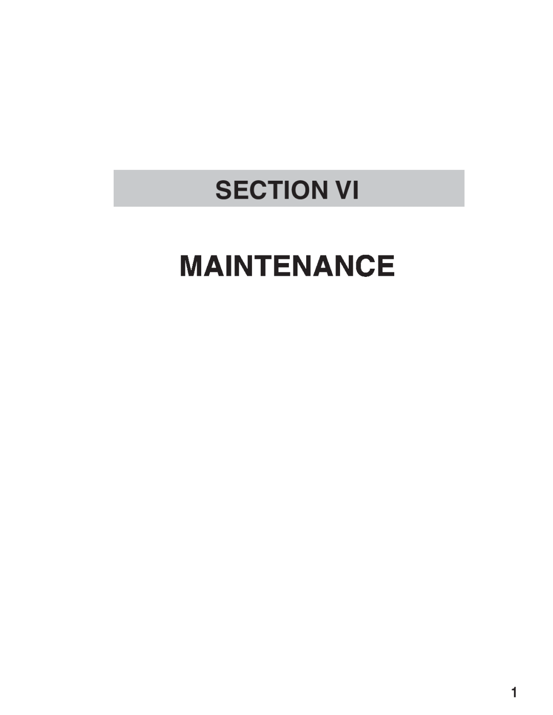 ATN 3 manual Maintenance, Section 