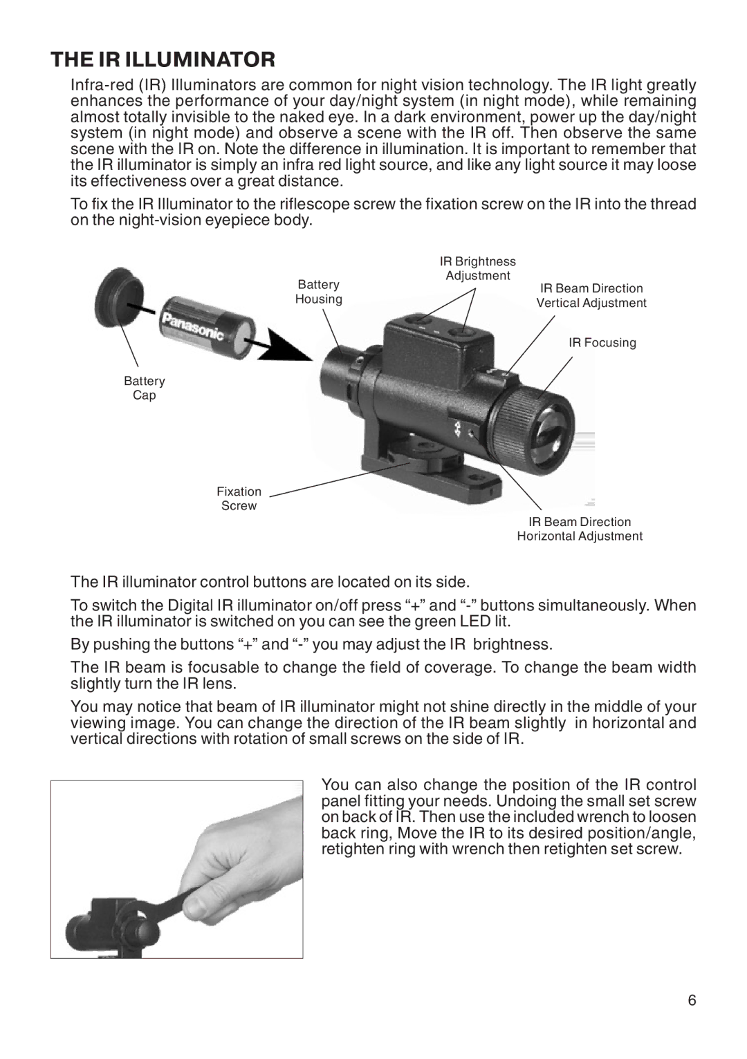 ATN ATN 2-6x65 DNS manual IR Illuminator 