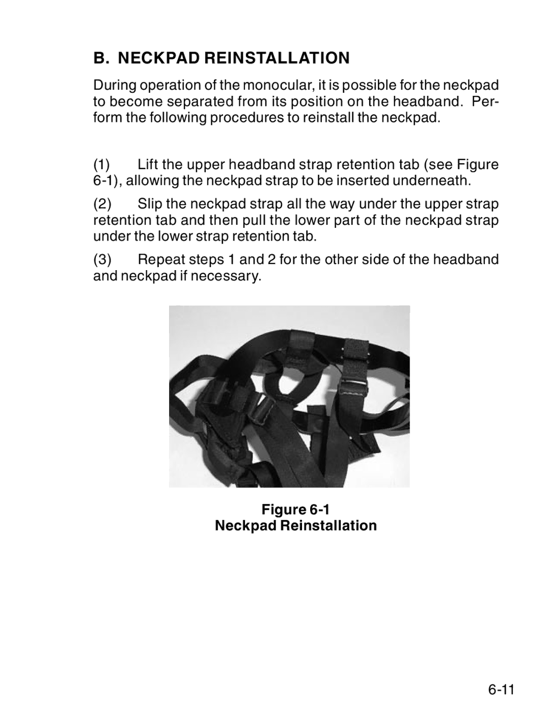 ATN ATN NVM14 manual Neckpad Reinstallation 