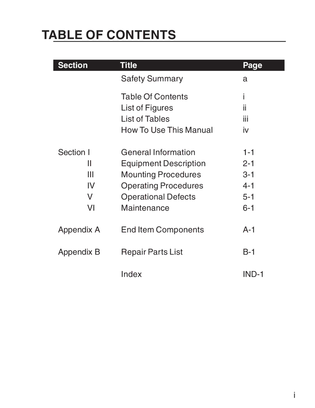 ATN ATN PS-15 manual Table of Contents 