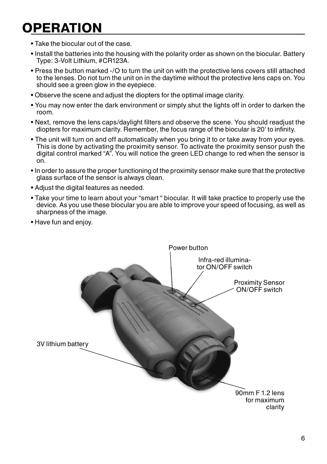 ATN Biocular manual Operation 