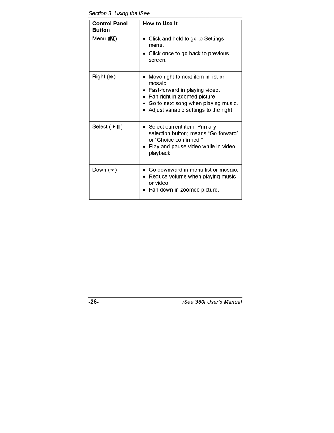 ATO 360i user manual Using the iSee 