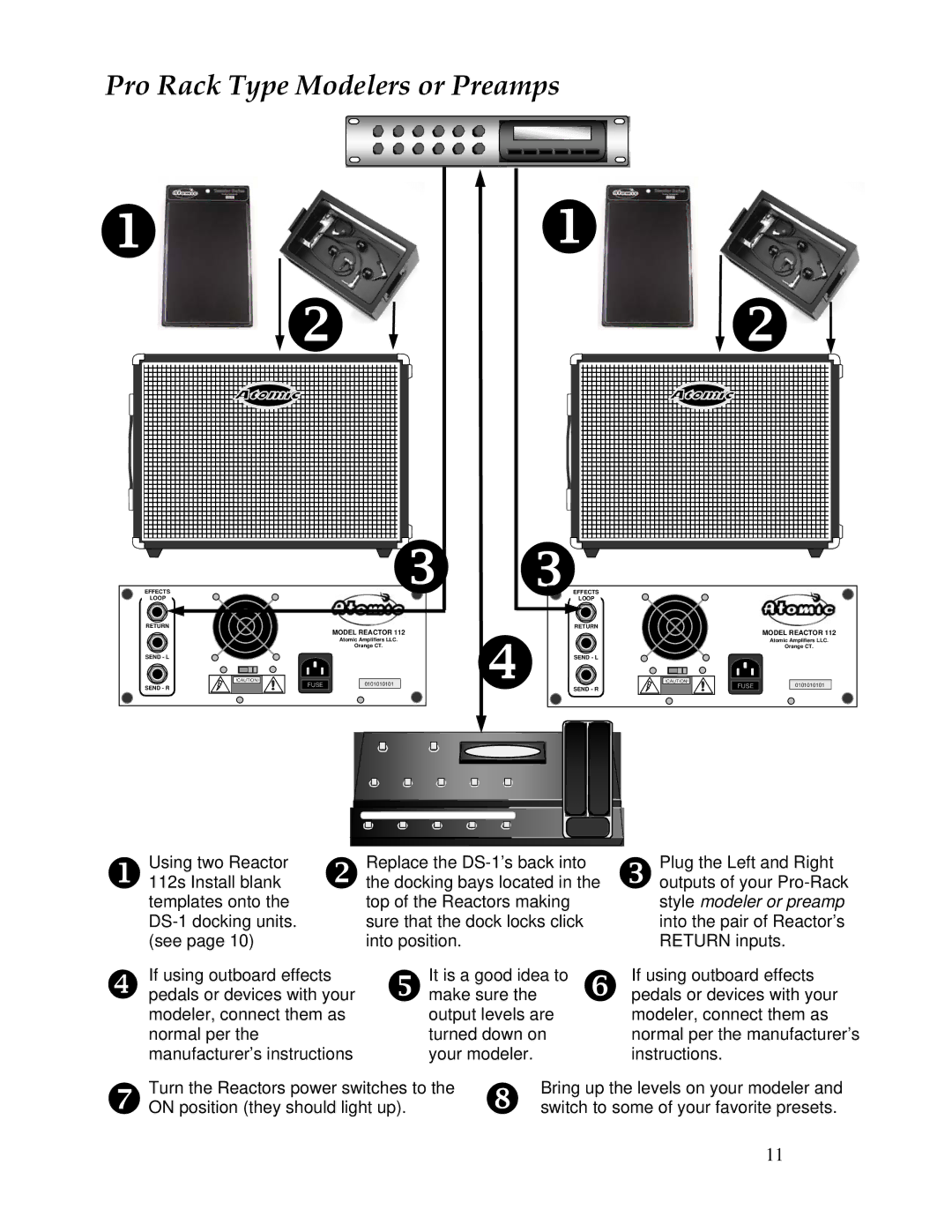 Atomic 112 owner manual Pro Rack Type Modelers or Preamps 