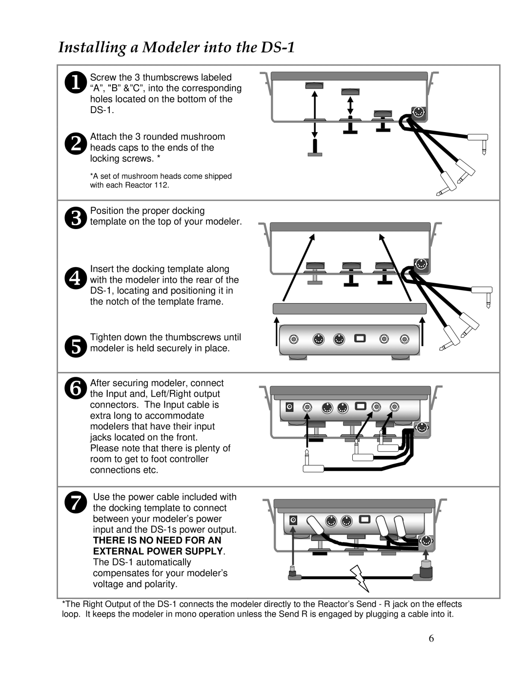 Atomic 112 owner manual Installing a Modeler into the DS-1, There is no Need for AN 