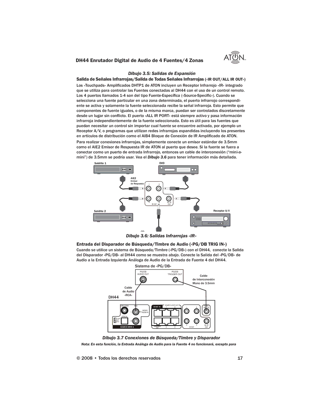 ATON DH44 manual Dibujo 3.5 Salidas de Expansión 