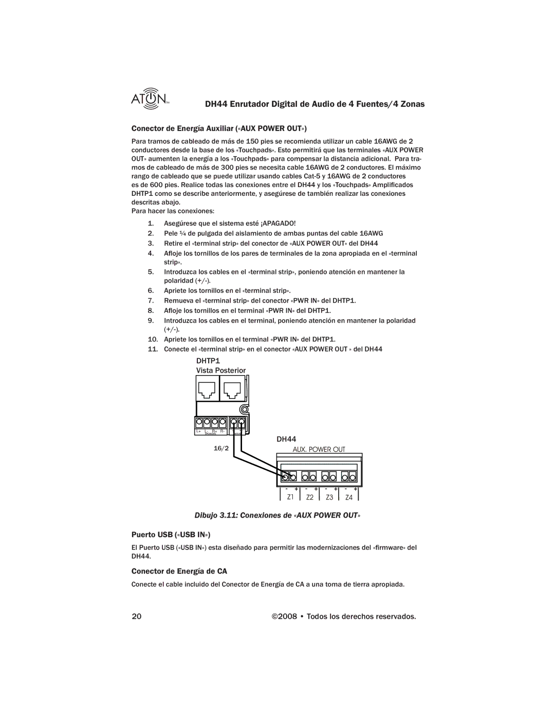 ATON DH44 manual DHTP1 