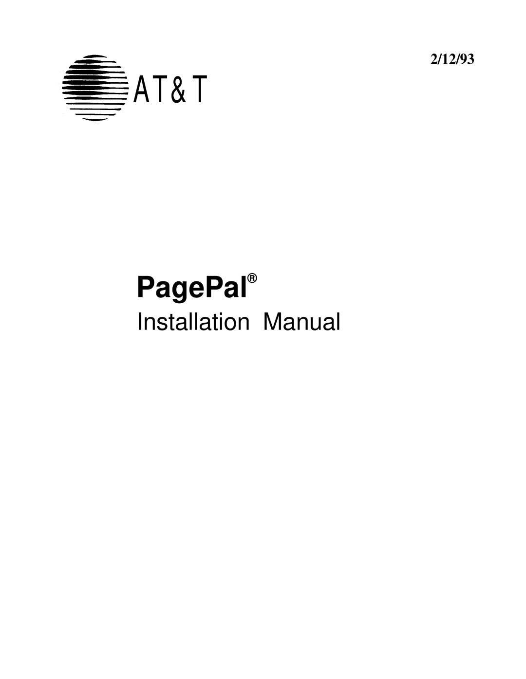 AT&T 0II722050-917 installation manual At&T 