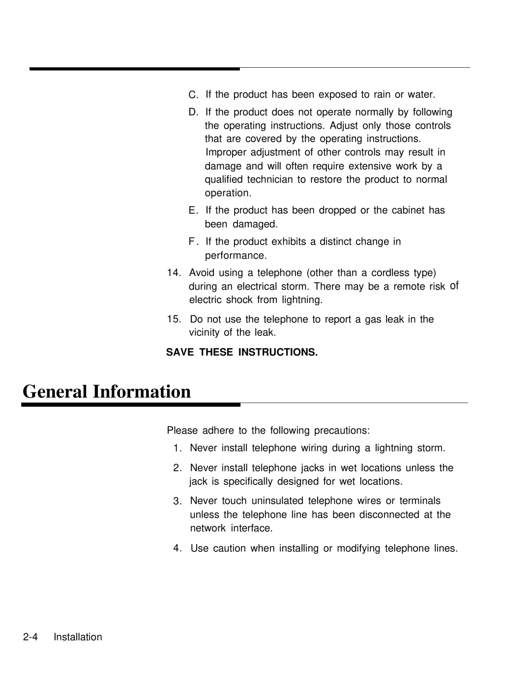 AT&T 0II722050-917 installation manual General Information 