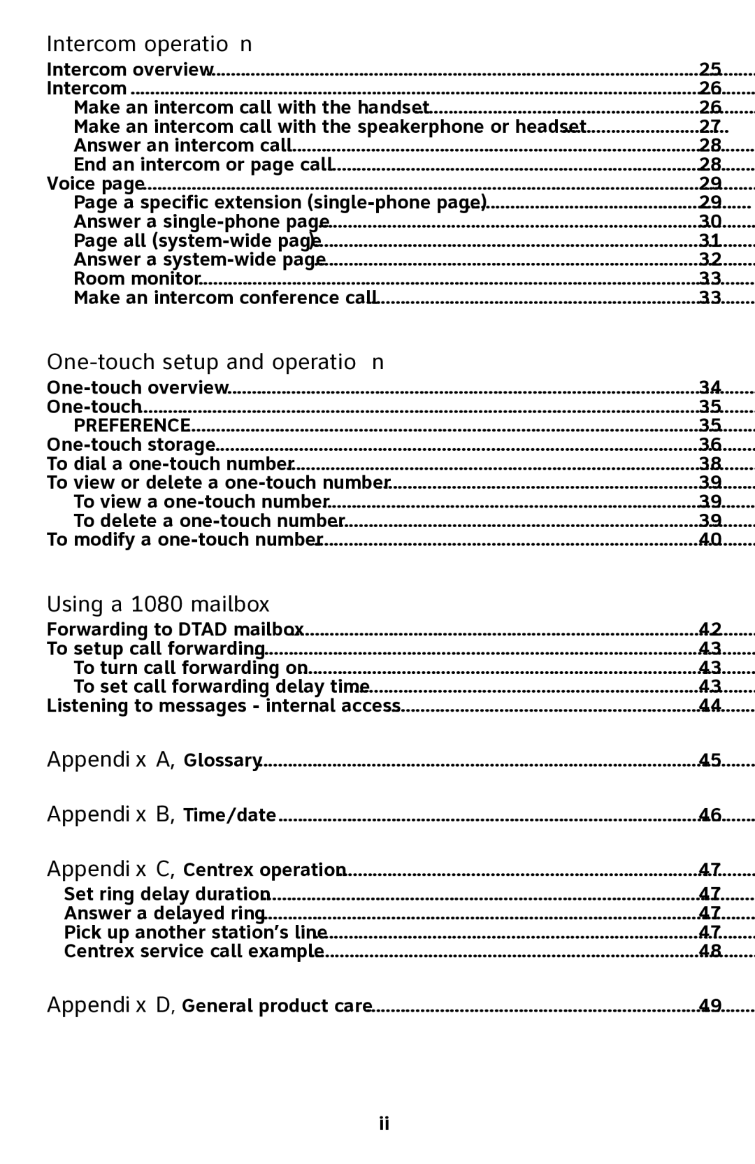 AT&T 1040 user manual Intercom operation 