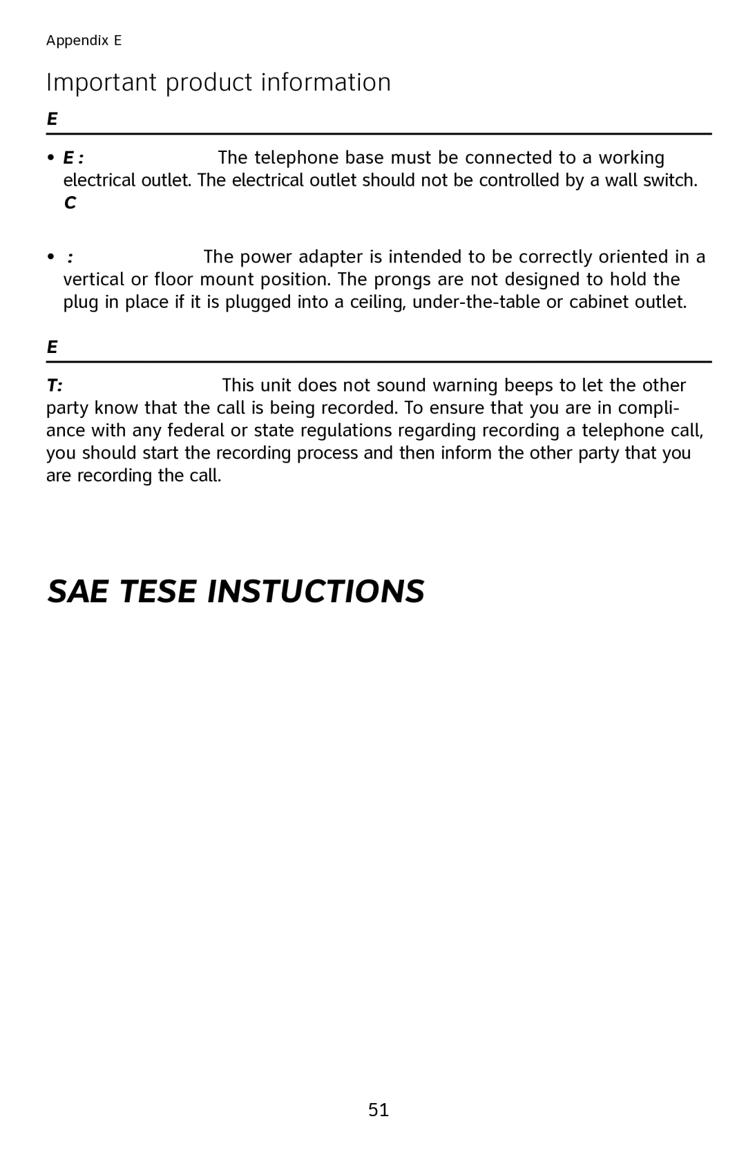 AT&T 1040 user manual Especially about corded telephones, Especially about telephone answering systems 