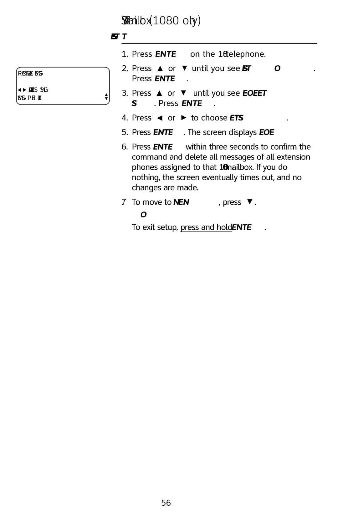 AT&T 1070 manual To delete all messages of all SYS EXT phones 