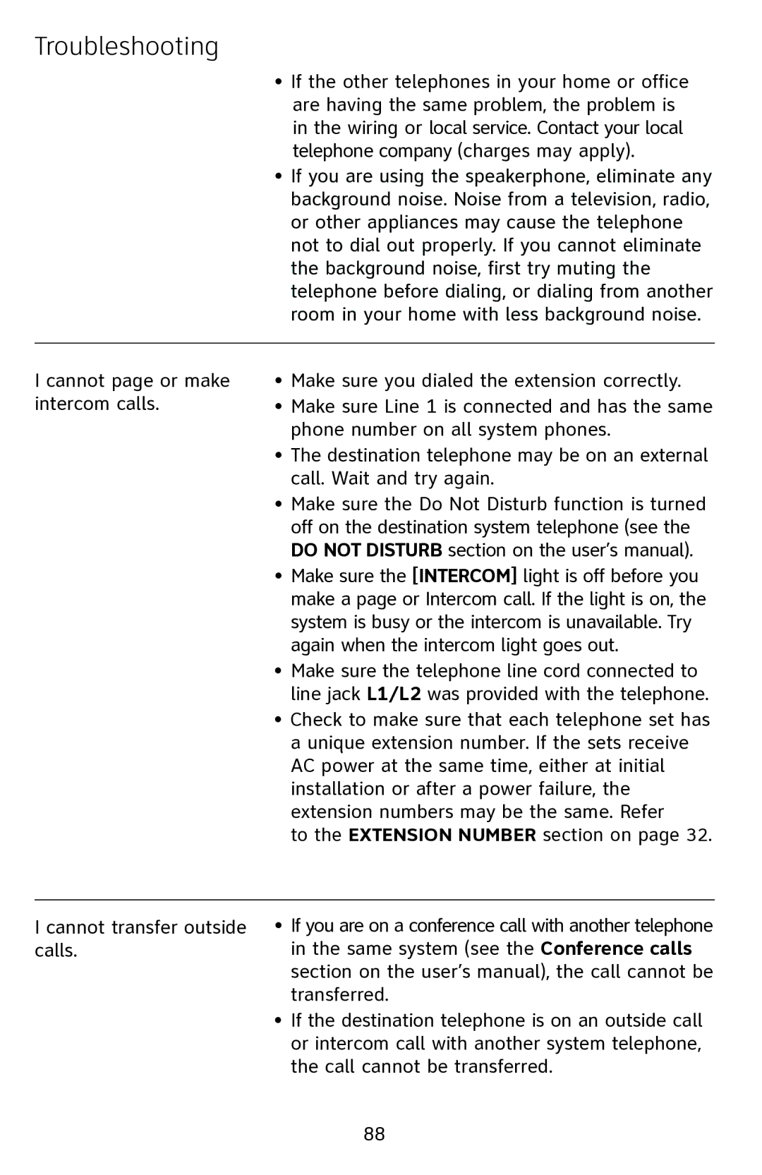 AT&T 1070 manual Troubleshooting 