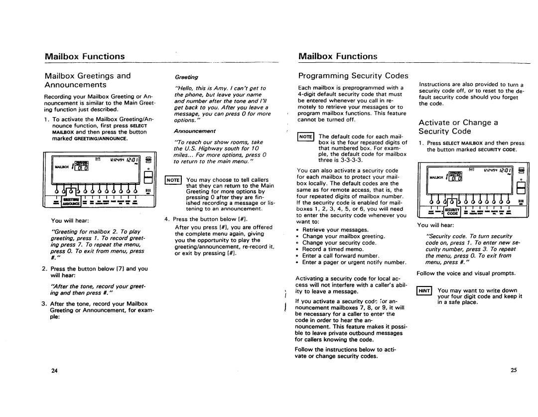 AT&T 1182 manual 