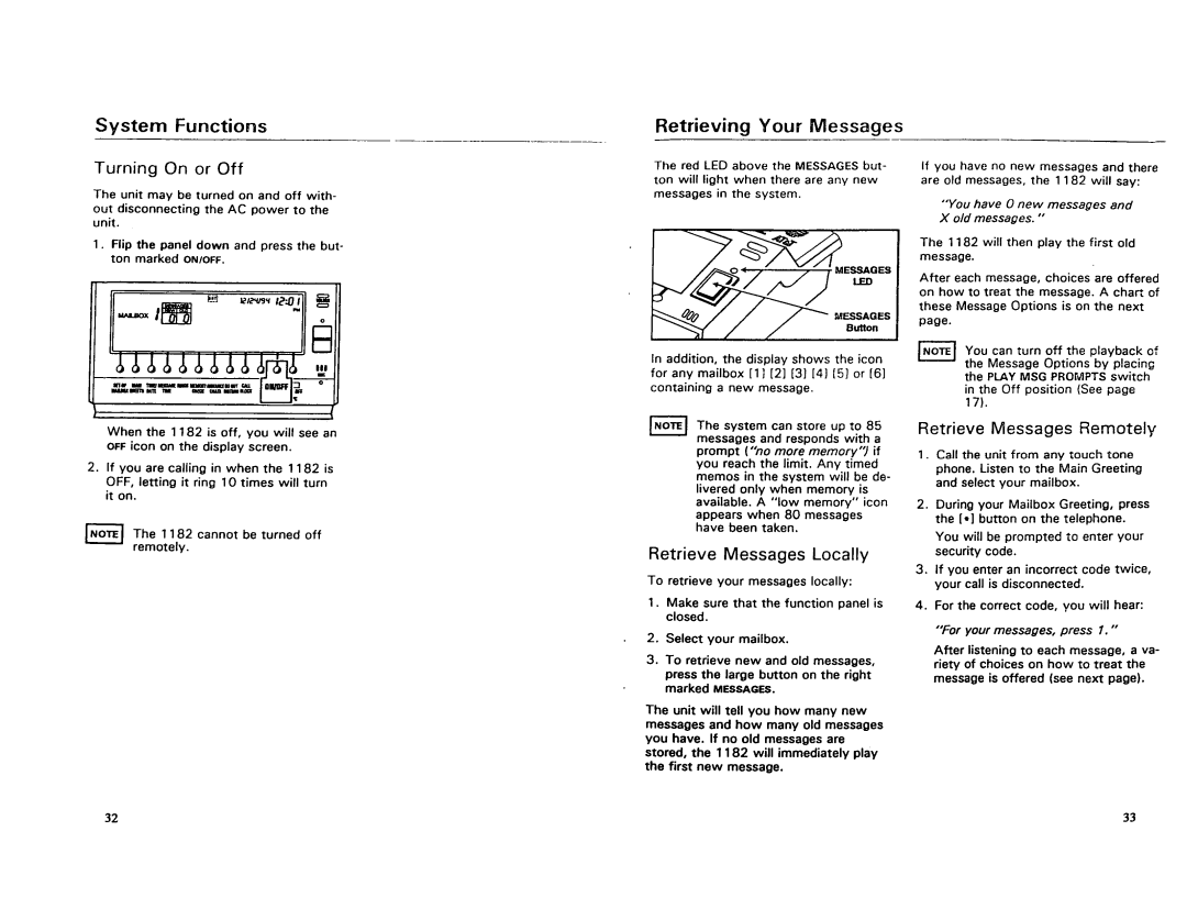 AT&T 1182 manual 