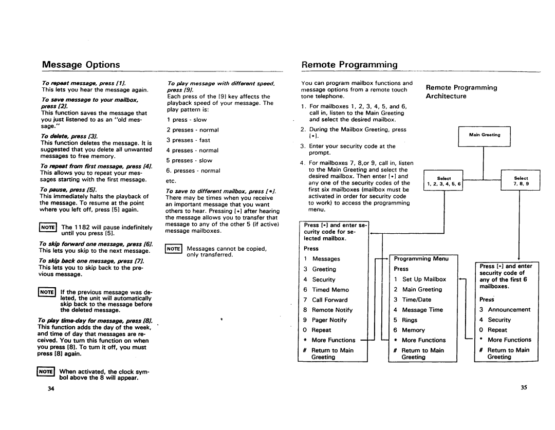 AT&T 1182 manual 