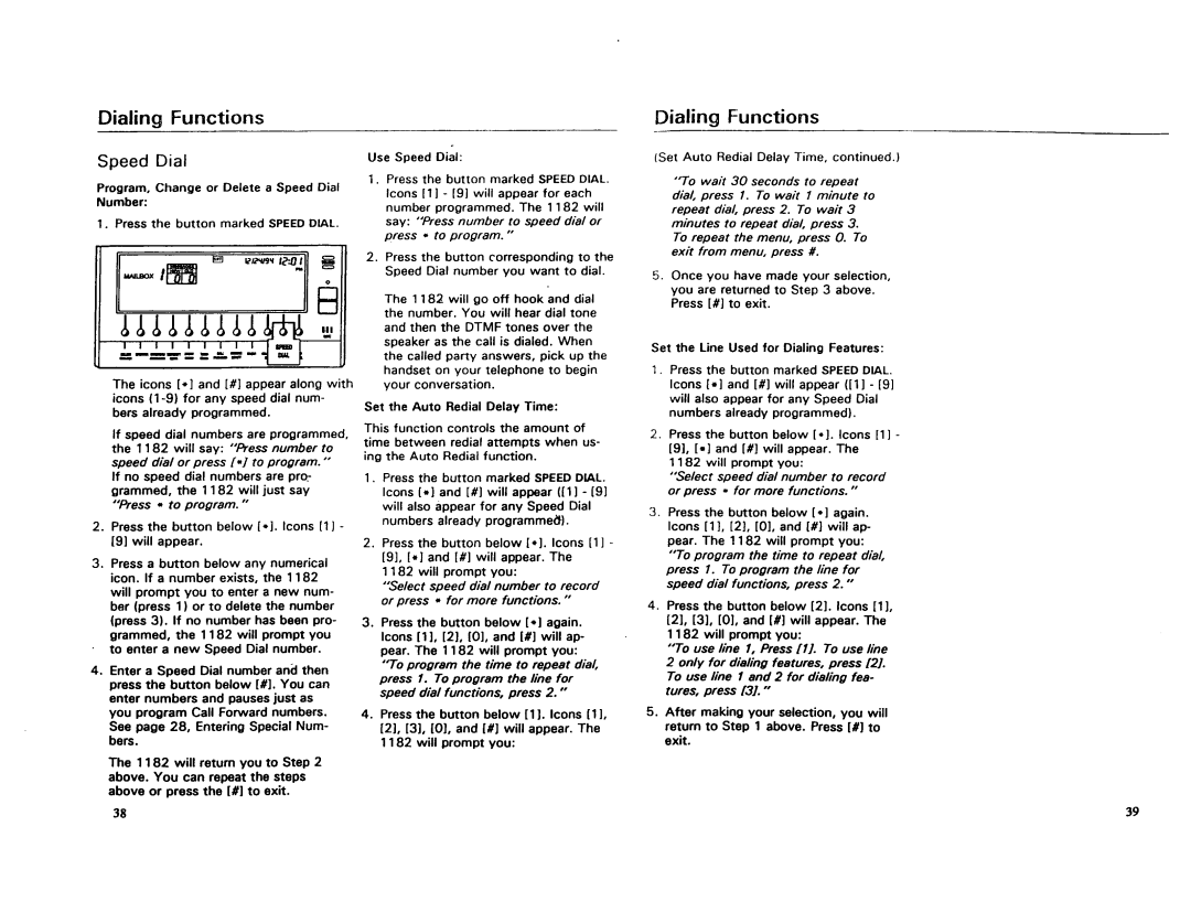 AT&T 1182 manual 