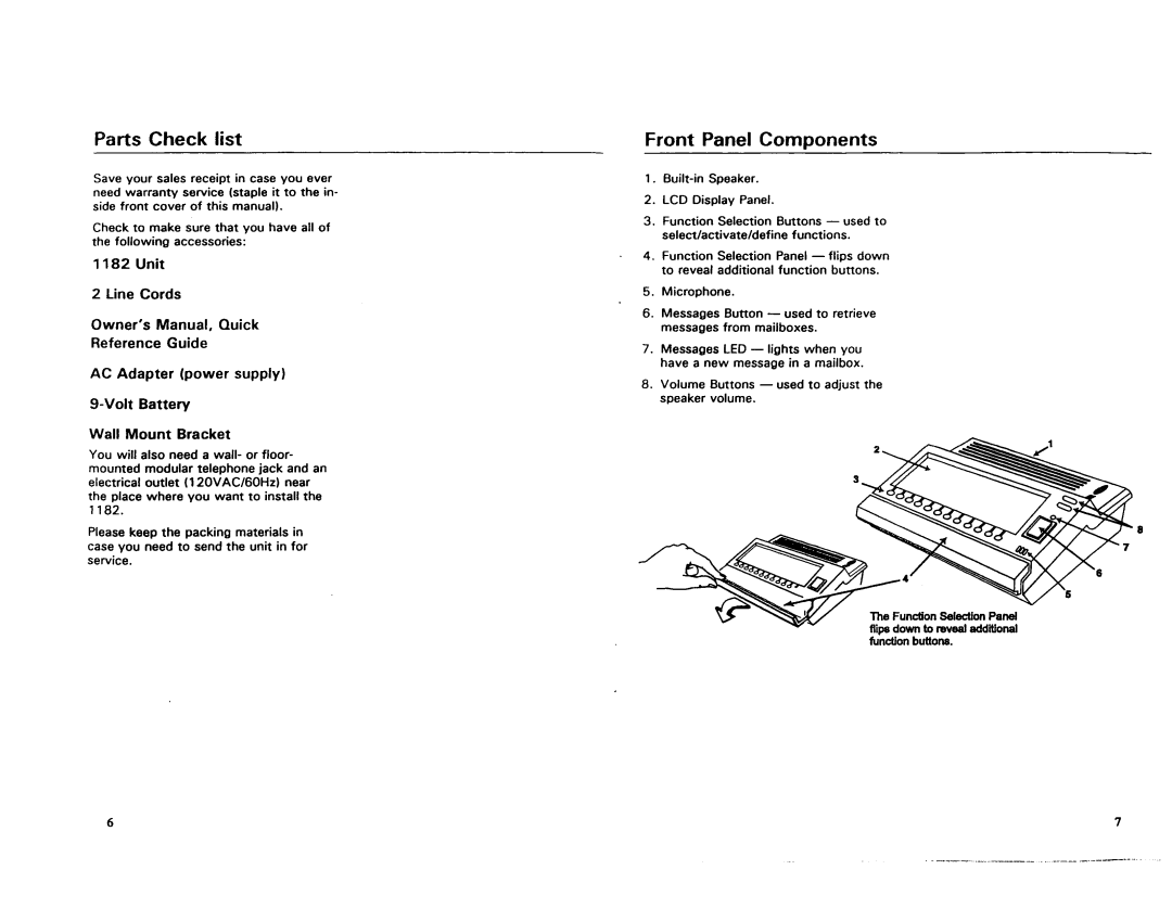 AT&T 1182 manual 