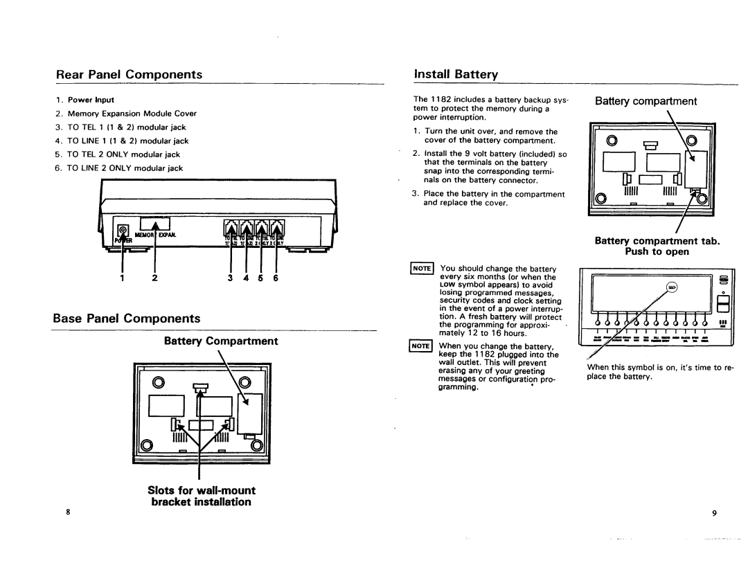 AT&T 1182 manual 