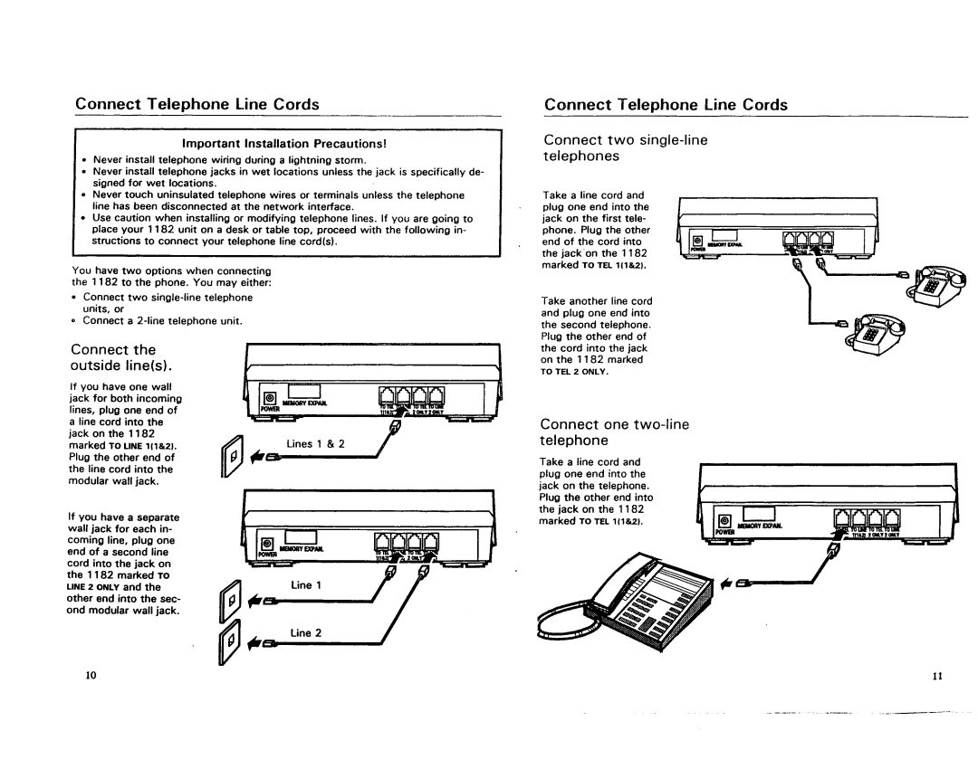 AT&T 1182 manual 