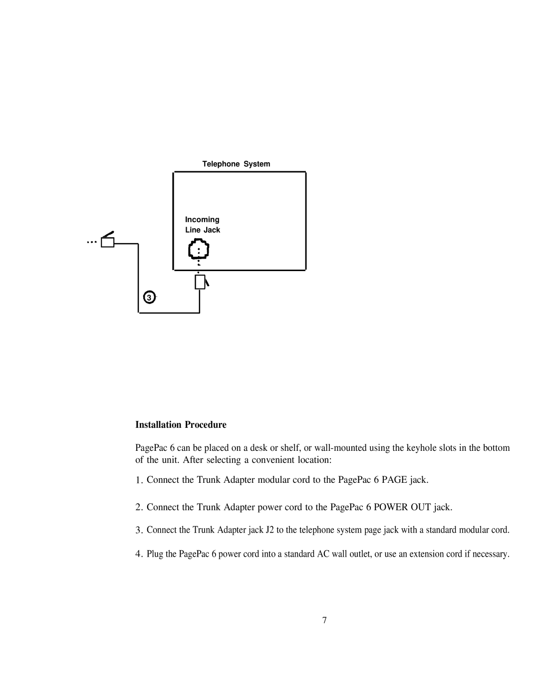 AT&T 146 installation manual Telephone System Incoming Line Jack 