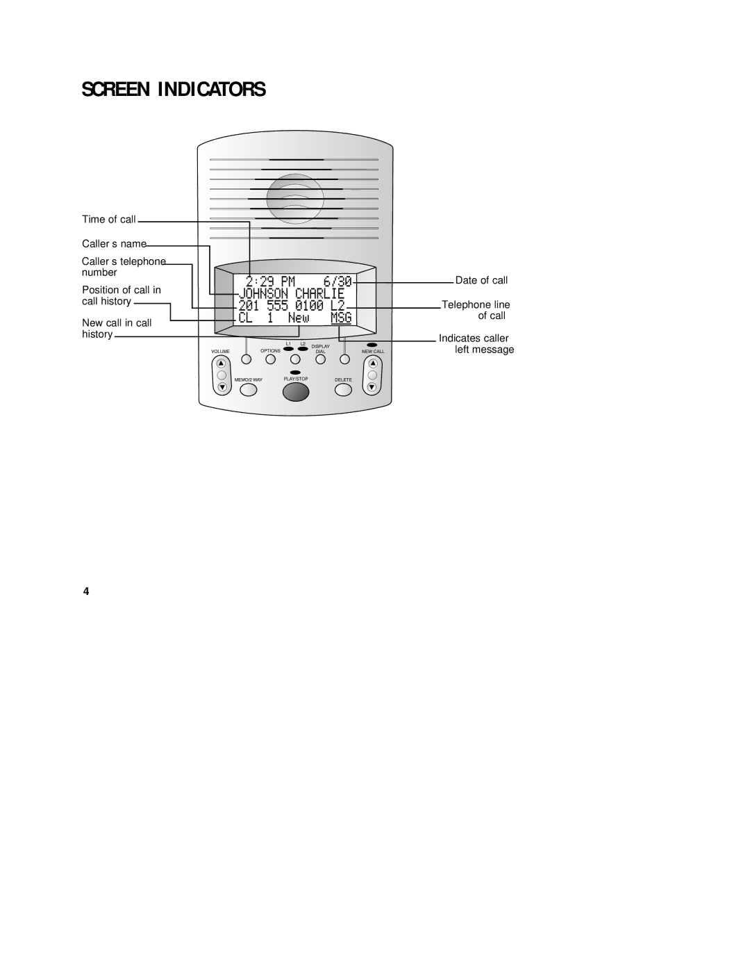 AT&T 1782 user manual Screen Indicators 