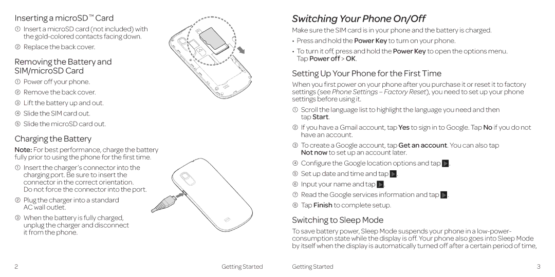 AT&T 2 manual Switching Your Phone On/Off 