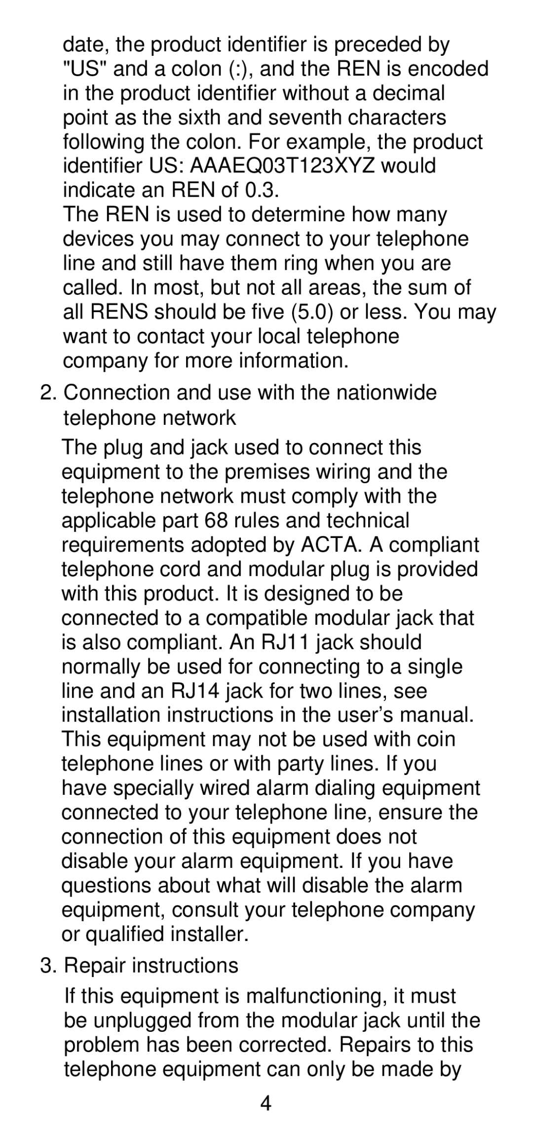 AT&T 210 user manual 