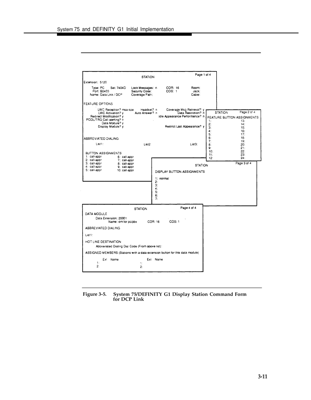 AT&T 2.1.1 manual System 75 and Definity G1 Initial Implementation 