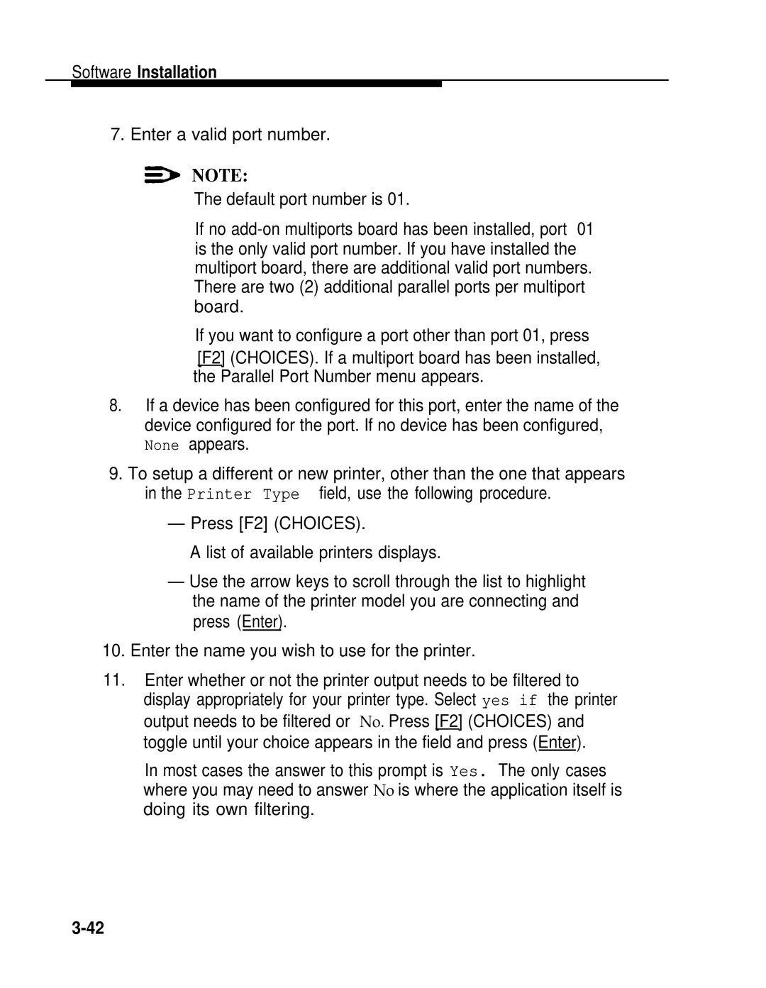 AT&T 2.1.1 manual Software Installation 