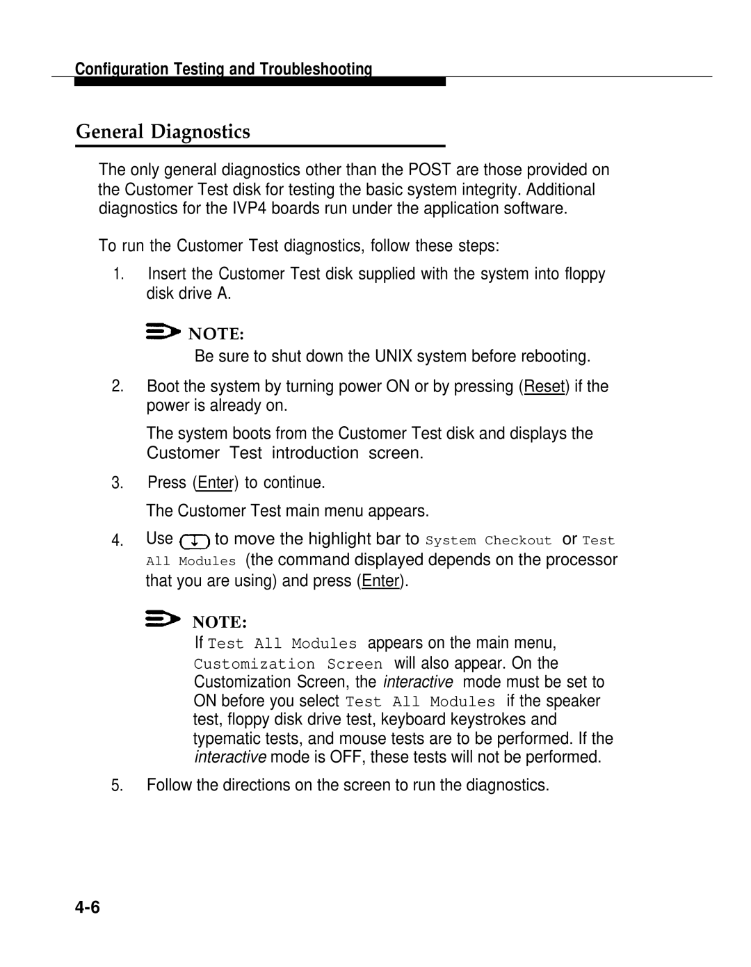 AT&T 2.1.1 manual General Diagnostics, Follow the directions on the screen to run the diagnostics 